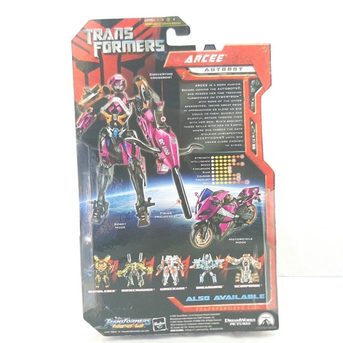 2007 Transformers Arcee Autobot Figure Motorcycle Hasbro - Picture 4 of 5
