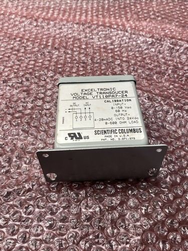 Used Scientific Columbus VT110PA7-24 Exceltronic Volt Transducer - Picture 8 of 10