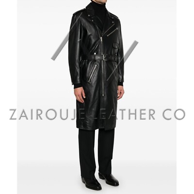 ジャケット・アウター REVERBERATE / LONG COAT / BLACK A7 Fallout New Vegas Ranger Military Black Leather Trench