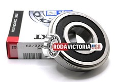 KOYO JAPAN 63/32 2RS NR BALL BEARING, RUBBER SEALED  SNAP RING 32x75x20mm