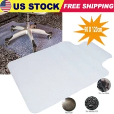 48"x36" PVC Chair Mat Anti-Slip for Carpet Floor Protection Mat for Home Office