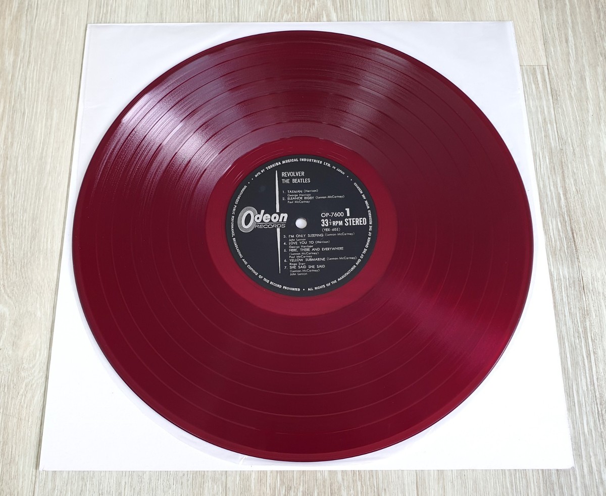 The Beatles Revolver Red Vinyl 1966 Japan 1st Press Odeon OP-7600