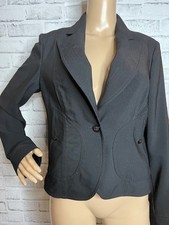 Valentino Roma black wool blazer 10 46