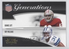 2006 Donruss Threads Generations Ronnie Lott Roy Williams #G-6 HOF 0d2