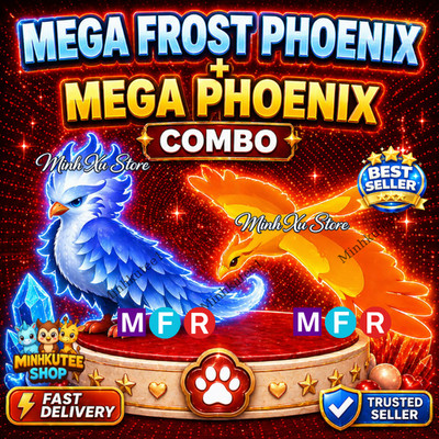   Mega Frost Phoenix + Mega Phoenix MFR Combo Adopt M1e Pets  Fast Delivery