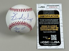 Brandon Nimmo Signed Official Baseball JSA COA 2011 1st Rd ROMLB New York Mets