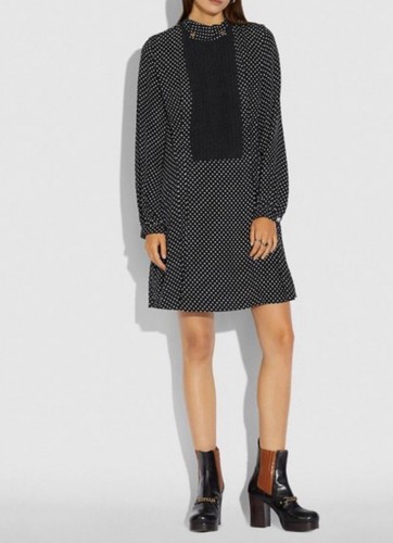 Nwt Coach Luxury Dress Preppy Upscale Core Old Money Xs Size 2 - Picture 1 of 3