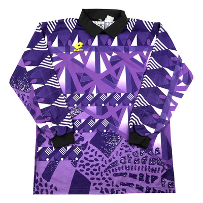 Vintage Fiorentina Jersey Mens XL Purple Lotto 90s Goalkeeper Shirt Italy GK  