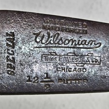Antique Wilsonian Hickory Shaft Putter Hand Forged Thos E Wilson 35.5in Golf