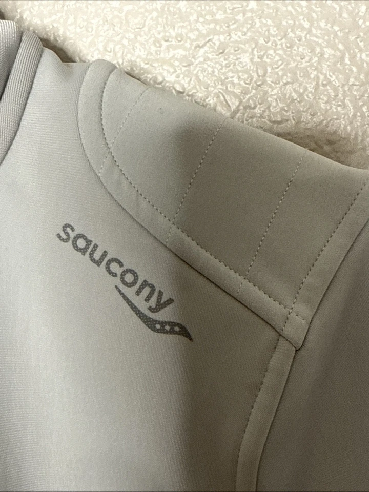 New Saucony Size M Jacket Womens Medium Artic LX Sportop NWT Gray Soft Shell - Image 4 of 4
