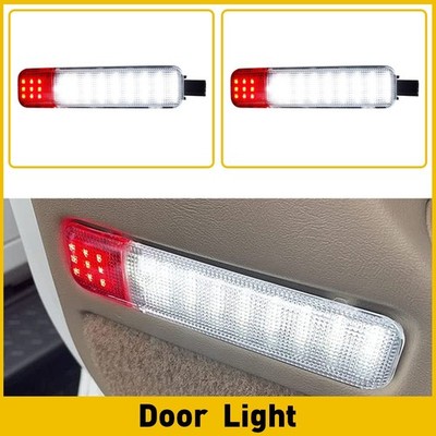 AUXITO White & Red Door LED Panel Courtesy Light Lamps For 1995-2006 GMC Yukon