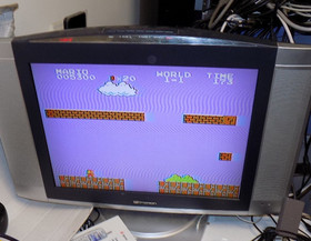 Nintendo NES Console Bundle w/ Controllers, 2 Games, Zapper & Manuals - TESTED