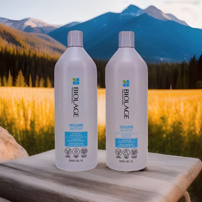 New Matrix Biolage Volume Bloom (& Silky) Shampoo  & Conditioner 33.8 oz/1 L x2