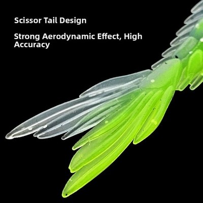 Dual Color Jointed Soft Lure 8cm 13cm Scissor Tail Swimbait für Angler