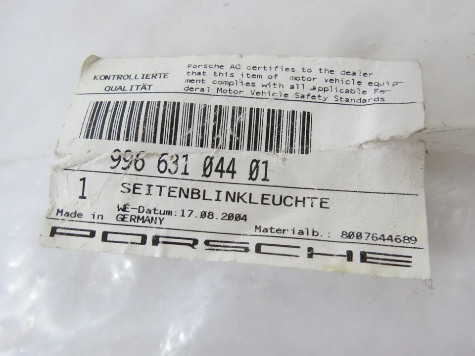 Luz intermitente para guardabarros derecho Porsche 911 2001-2005 OEM Foto 4 de 4