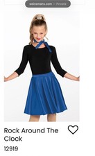 Weissman Dance Costume Rock Around The Clock 12919 Adult Medium AM Sock Hop Jazz