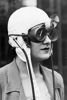 Rennfahrer aus England Modelle Spezial Regenbrille 30er Jahre FOTO 