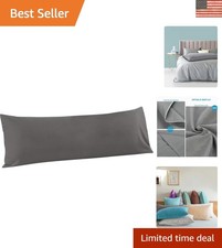 All-Season Microfiber Body Pillowcase 20 x 54 inches, Modern Envelope Design