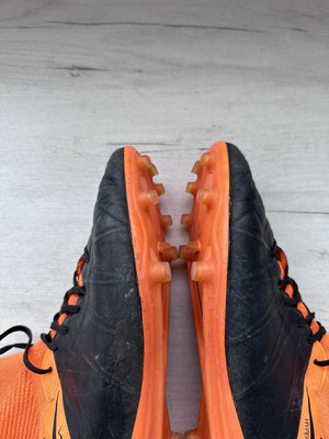 Nike Hypervenom Phantom II Leather FG Black Orange Football Soccer