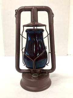 Vintage Dietz New York Ruby Red Glass Lantern Untested