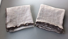 HOTEL COLLECTION 2 Brown Ruffled King Shams Bedding Cottagecore Romantic Chic