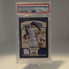 2016 Panini Diamond Kings Michael Conforto Blue Framed /25 Rookie PSA 9 POP 1