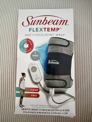 Sunbeam FlexTemp Hot/Cold Joint Wrap Clinically Proven for Elbow/Knee