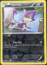 Purrloin 56/119 XY - Fantasma Forze Reverse Holo - Carta Pokémon