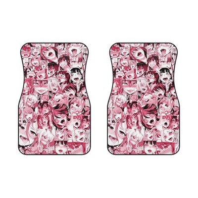 Anime Ahegao Girls  Car Mats (2x Front)