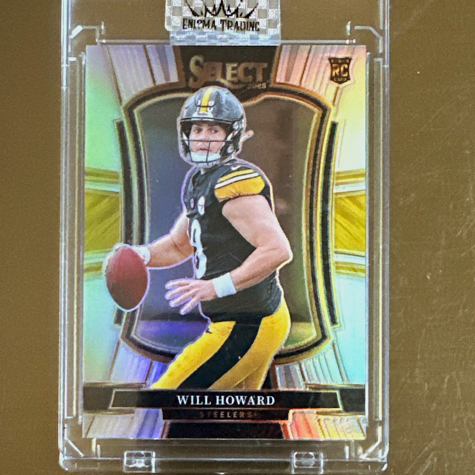 Panini 2025 Select Will Howard #152 Premier Level Silver Prizm Steelers RC