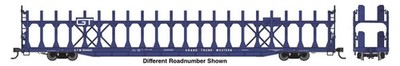 Walthers HO 89' Flatcar w/Bi-Level Open Auto Rack Grand Trunk Western G 910-8035