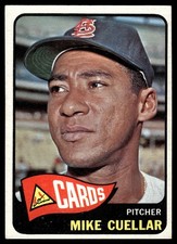 1965 Topps Mike Cuellar #337 Cardinals Vintage Baseball Card VGEX