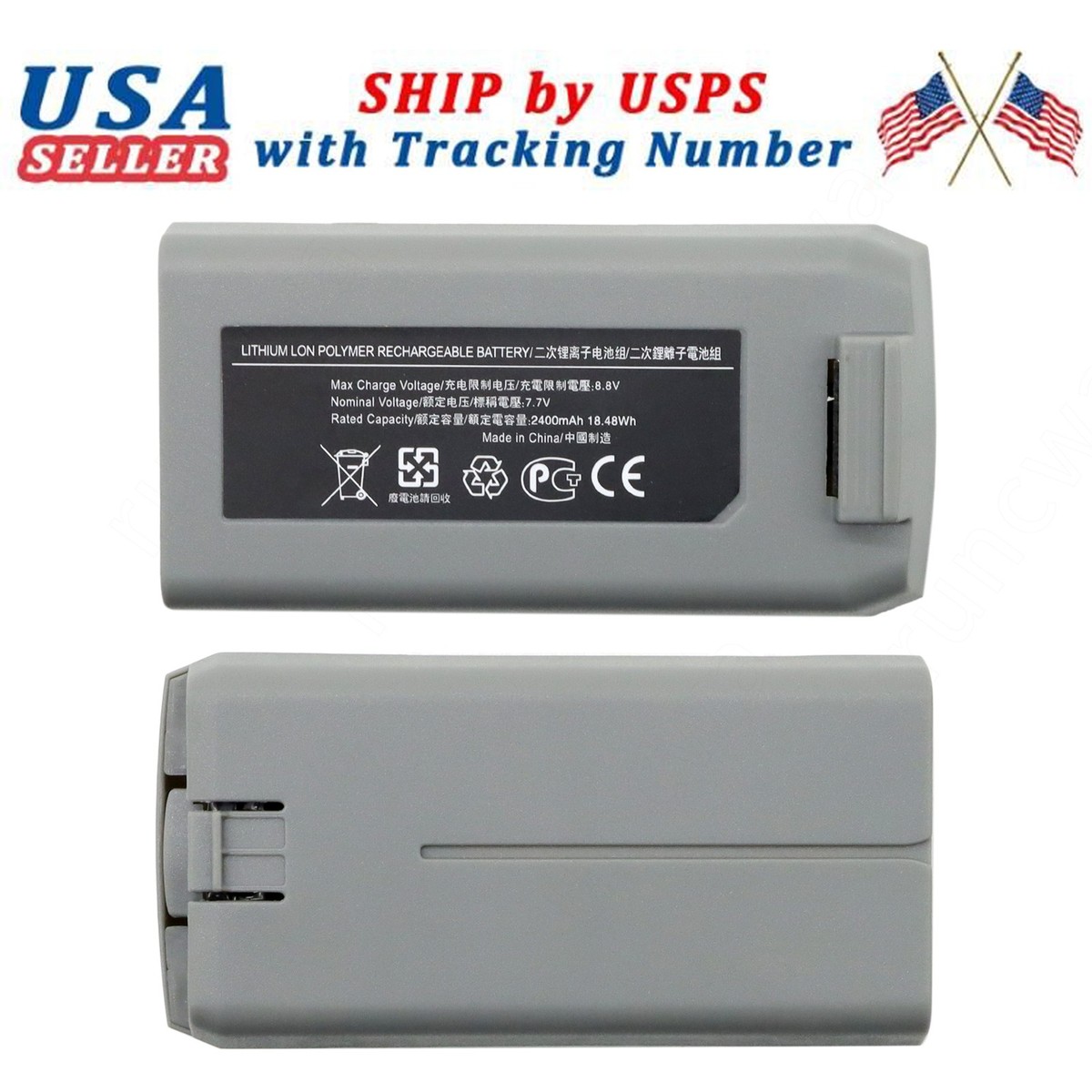 Battery 2400mAH 18.48Wh For DJI Mini 2/Mini 4K/Mini SE Intelligent