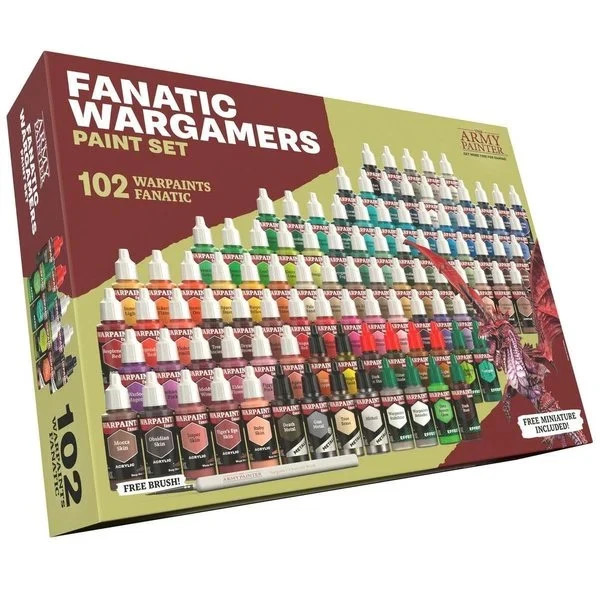 Army Painter Warpaints Fanatic Wargamers Paint Set 102 Warpaints