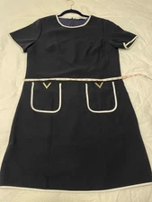 Valentino Crepe Couture Mini Dress Xl