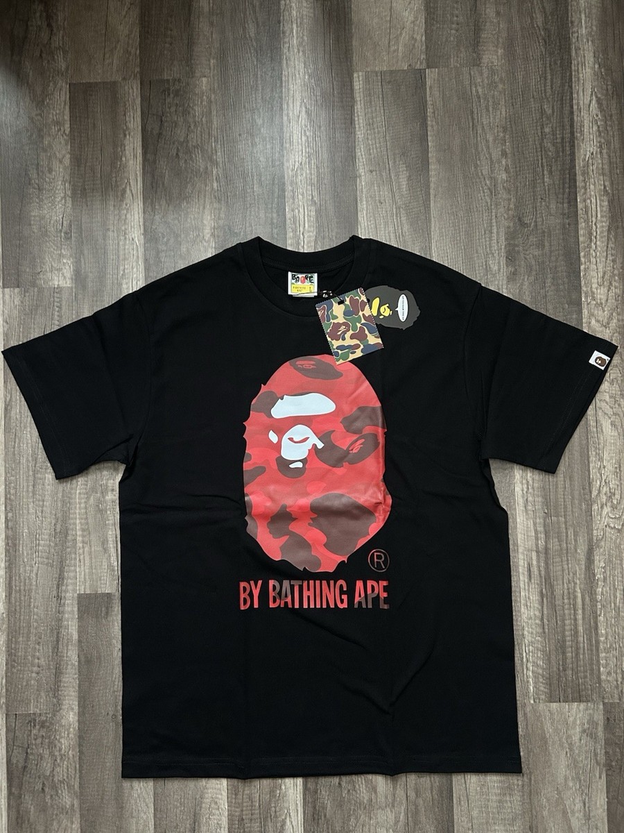 Bape By Bathing Ape T-Shirt Black, Camo Red Size Large(new) | eBay