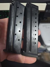 2x Mec-Gar 1911 Gov/Commander Magazine 9 & 10 Round 9mm Magazines Mags Mag