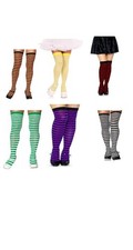Thigh High Striped Stockings Women's Standard Size Leg Avenue 6005