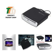High-Quality Portable External CD Player for Cars - Easy to Install  Use
