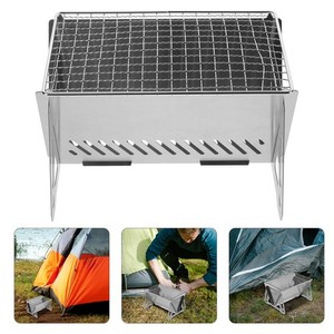 Portable Stainless Steel Folded Camping Grill Rack Outdoor Barbecue Rack