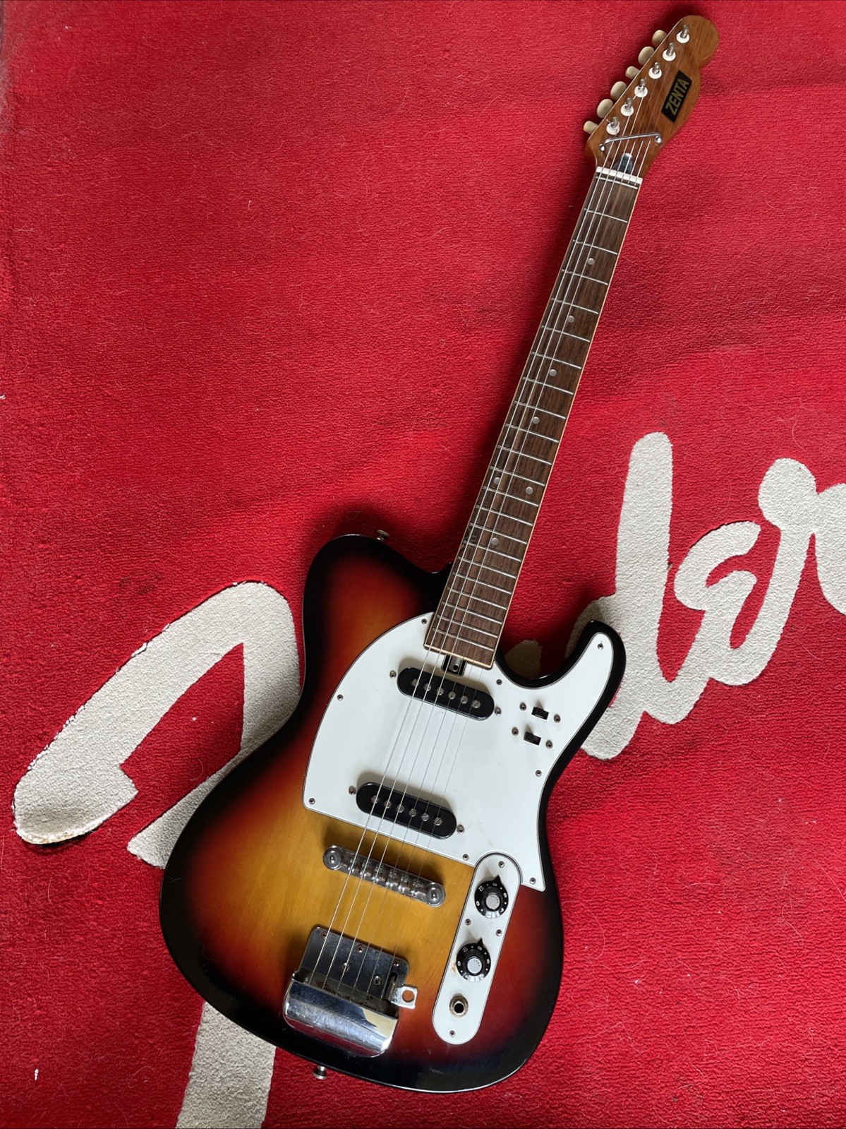 Zenta Telecaster Type Vintage 60 / 70s Electric Guitar. Made By Teisco In Japan