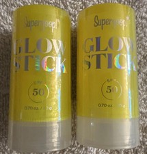2 pack NEW Supergoop Glow stick SPF 50 PA 0.70 Oz Expires 26/27