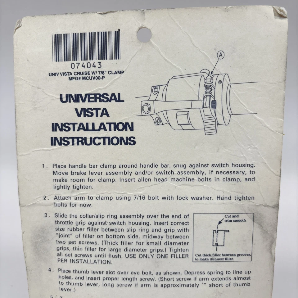 Abrazadera Sound Off Recreational Universal Vista Cruise 7/8 MCUVOO-P 07-4043 7/8 pulgadas Foto 3 de 4
