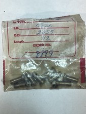 Headed Press-Fit Drill Bushing #42 ID X .2055&rdquo; OD X 1/2&rdquo;L Qty.8 Old Stk (26M18)