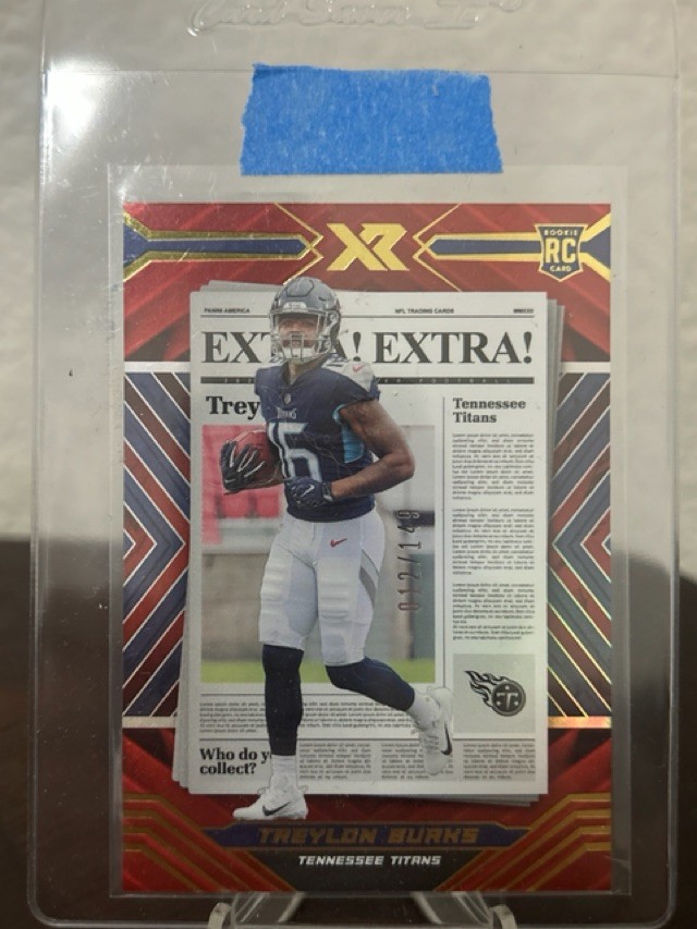 2022 Panini XR Extra Extra Red #EXT-7 Treylon Burks /149 Tennessee Titans