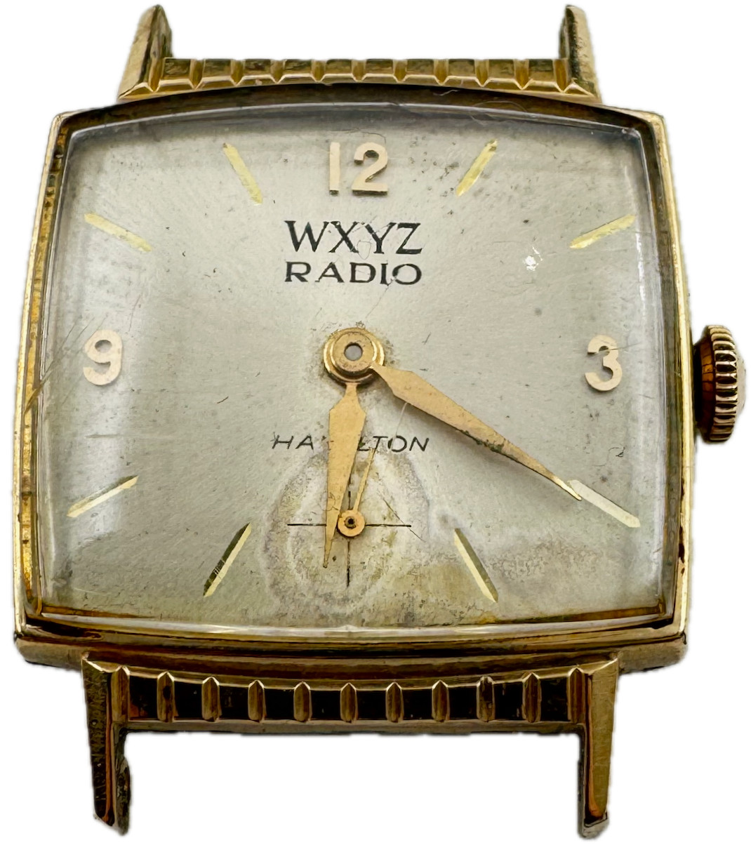 Vintage Hamilton WXYZ Radio Men's Mechanical Wristwatch 686 Steel & 10k RGP