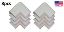 8pcs Gray - Child Baby Desk Table Corner Edge Protector Soft Foam Cushion Guard