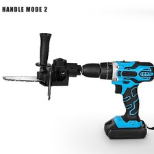 Electric Drill To Saw Adapter 6in Conversion Head Portable Chainsaw Attach