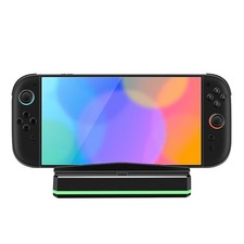 For Switch 2 Game Console Charging Base with Cooling Fan and RGB Color Lights