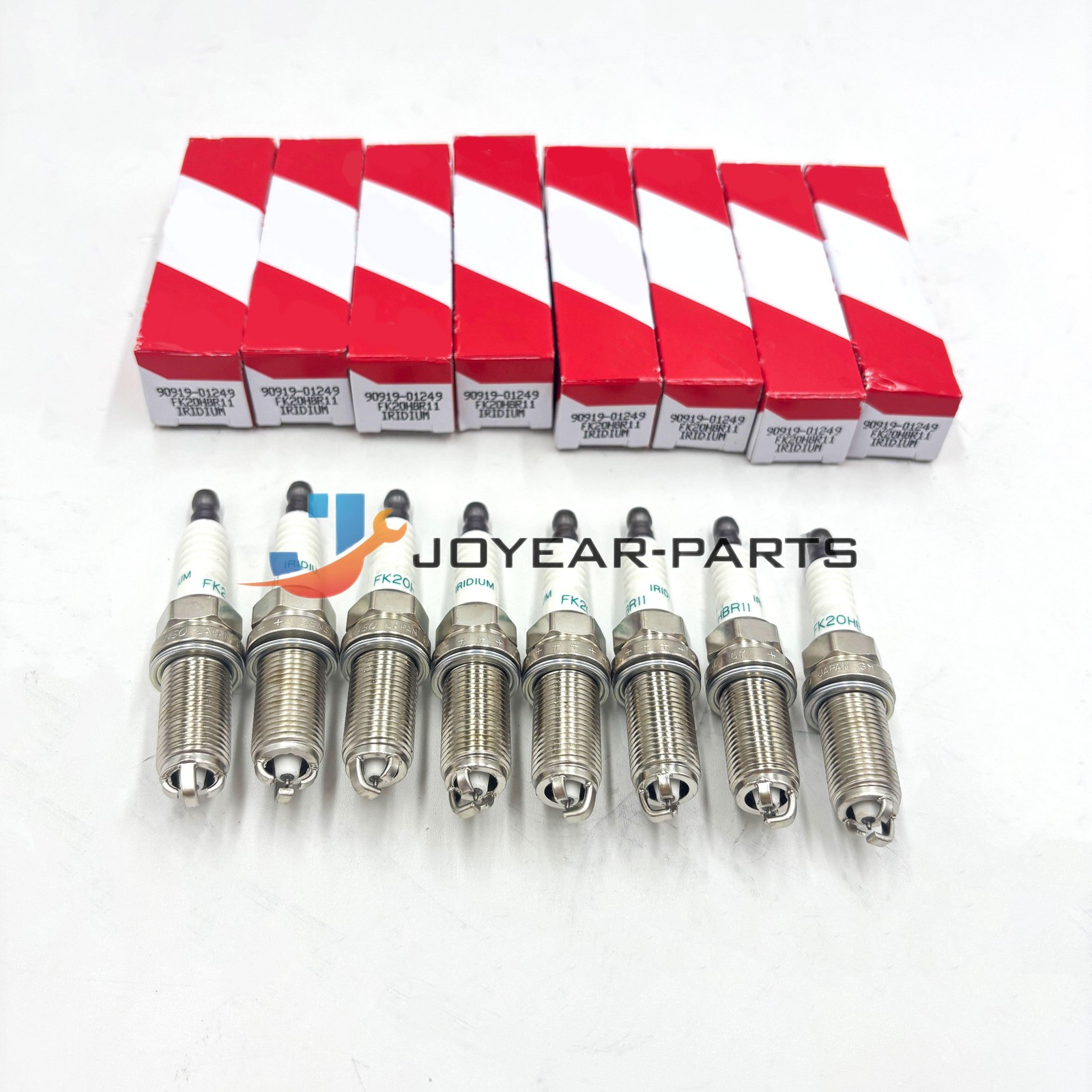 8PCS OEM 90919-01249 Iridium Spark Plugs For 2006-2015 Lexus IS GS LS FK20HBR11
